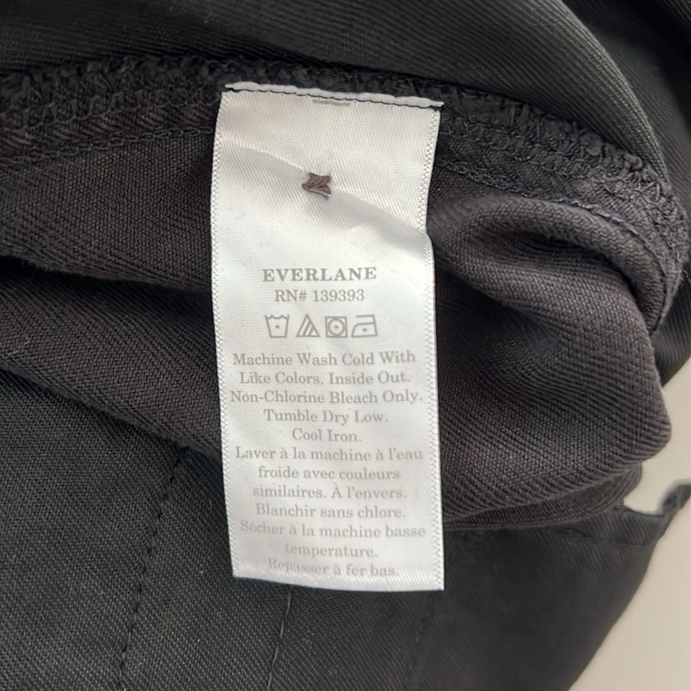 NWT Everlane The Tencel Relaxed Chino in Black Size 14 - Picture 7 of 13